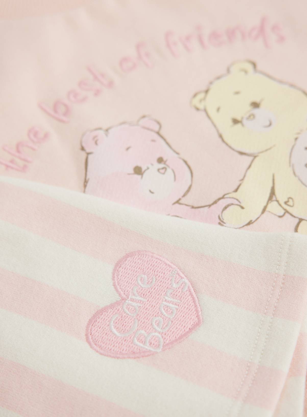 Pink Care Bears Sweatshirt & Shorts Set Up to 3 mths - Image 2